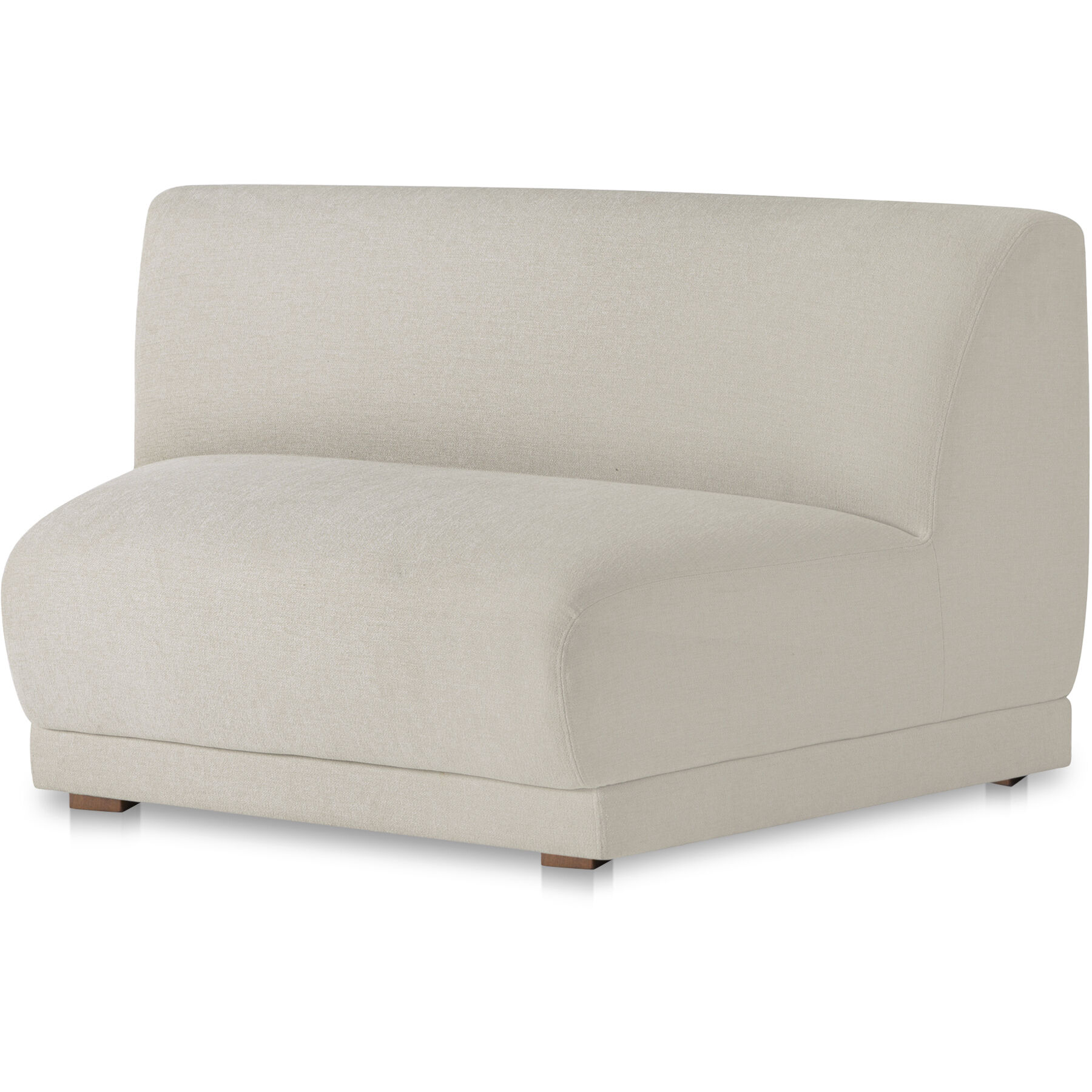 Fraser White Slipper Chair, Wedge